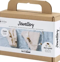 Mini DIY Kit Smykker - Krystalhalskæde Og -Øreringe