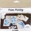 Mini DIY Kit Stempeltryk - Kort Med Motiv - Hvid - Off White - 1Pk