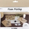 Mini DIY Kit Stempeltryk - Kort Med Duer - Beige - 1Pk