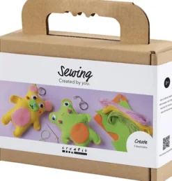 Mini DIY Kit Syning - Frø Og Bamse - Assorterede Farver