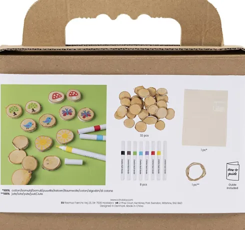 Mini DIY Kit Tegning - Vendespil Og Tre-På-Stribe - Assorterede Farver