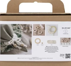 Mini DIY Macramé Kit - Servietringe - Off White