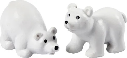 Minifigurer - H 30 MM - L 45 MM - Hvid - 2 Stk