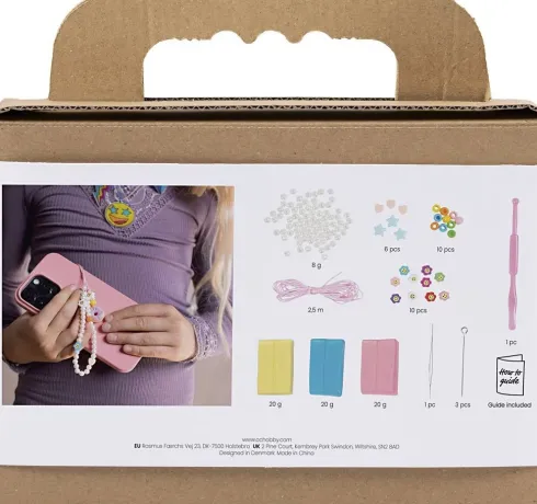 Mini Kreativt Sæt - Modellering - Mobilsmykke - Assorterede Farver