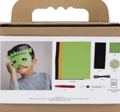 Mini Kreativt Sæt - Uhyggelig Udklædning - Masker - Halloweenfarver