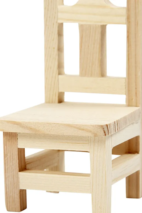 Minimøbler - Stol - Bænk - Gyngestol - Bord - Barnevogn - H 5,8-10,5 CM - 50 Stk
