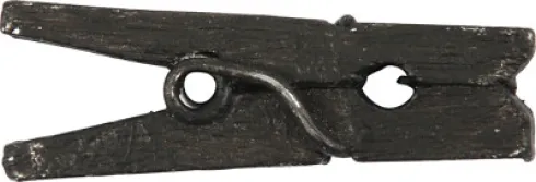 Minitøjklemme - L 25 MM - B 3 MM - Sort - 36 Stk