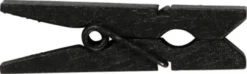 Minitøjklemme - Str. 35X7 MM - Tykkelse 9 MM - Sort - 20 Stk