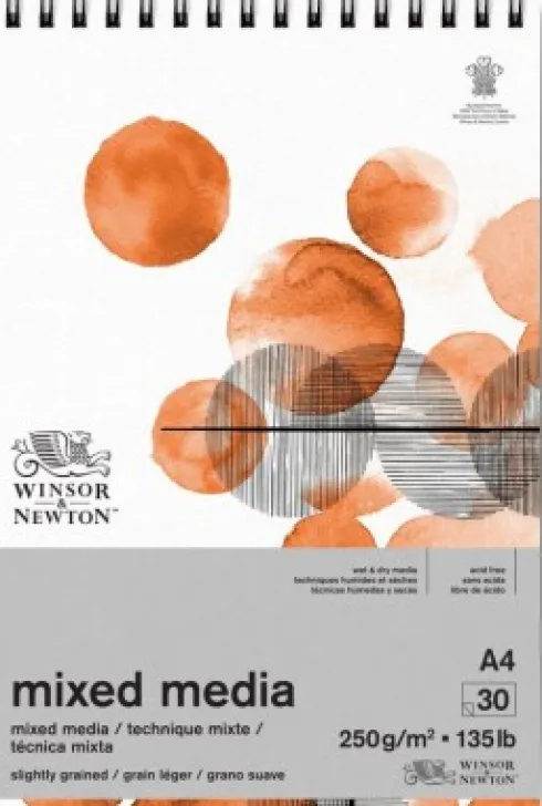 Mixed Media Pad - Skitsebog - A4 - 30 Sider - Winsor & Newton