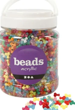 Møllemix - Ø 10 MM - Hulstr. 2 MM - Assorterede Farver - 700 ML - 385 G
