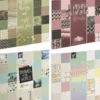Mønstret Papir Blok - 25X25 CM - 250 G - 24 Ark - Assorteret