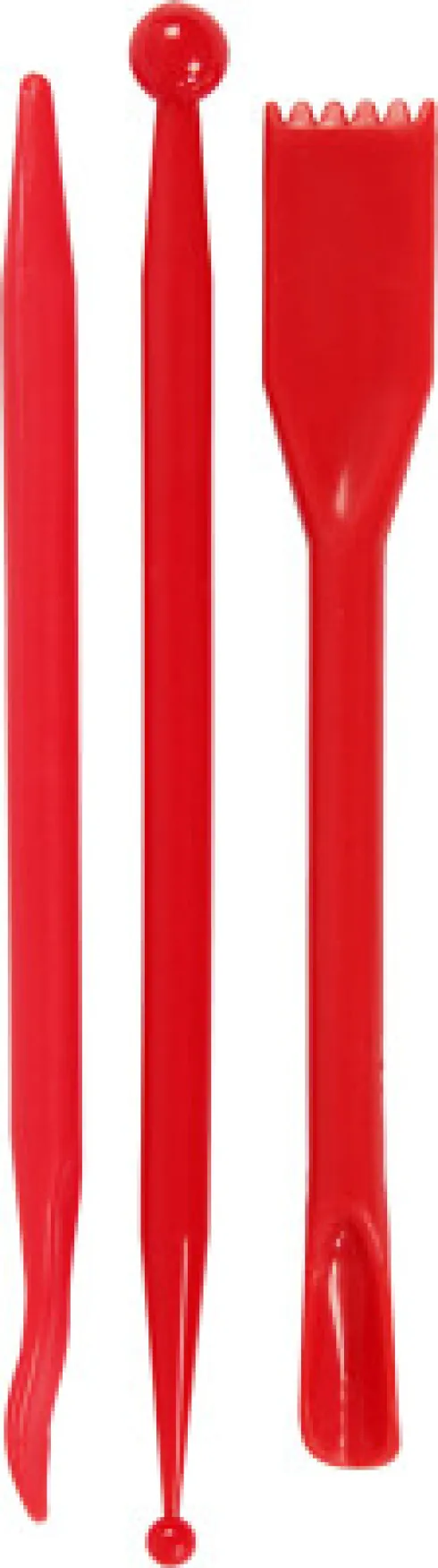Modellérpinde - L 14,5 CM - Rød - 3 Stk