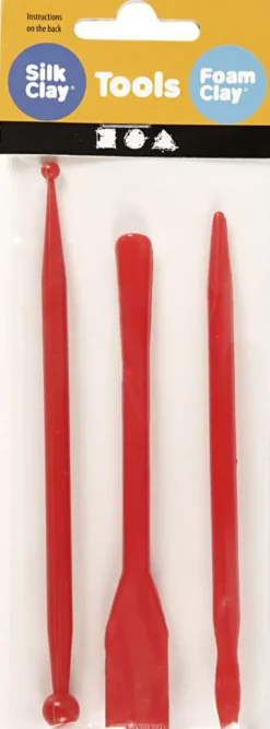 Modellérpinde - L 14,5 CM - Rød - 3 Stk