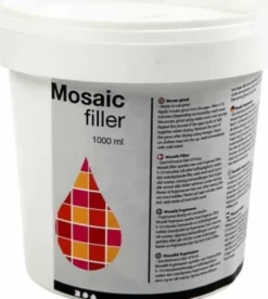 Mosaikfiller - Hvid - 1000 ML/ 1 Spand