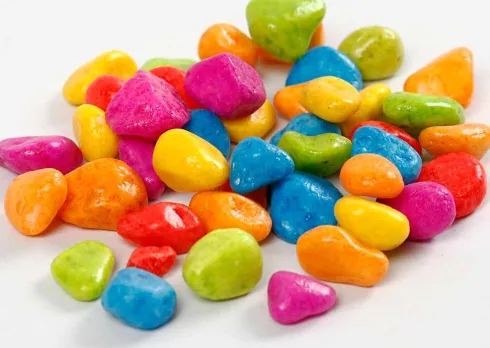 Mosaiksten - Str. 8-10 MM - Tykkelse 5 MM - Stærke Farver - 2 KG