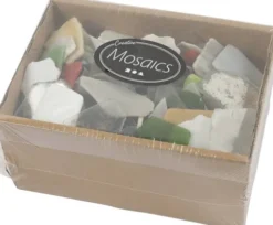 Mosaik - Str. 15-60 MM - Tykkelse 5 MM - Indhold Kan Variere - Assorterede Farver - 2 KG