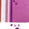 Mosgummi Ark - Str. 14X25 CM - Tykkelse 2 MM - Lilla/Pink Harmoni - 12 Ark