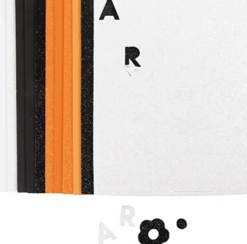 Mosgummi Ark - Str. 14X25 CM - Tykkelse 2 MM - Halloweenfarver - 12 Ark