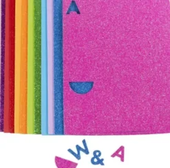 Mosgummi Ark - Str. 14X25 CM - Tykkelse 2 MM - Colorful - 12 Ark