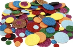 Mosgummi Cirkler - Selvklæbende - Assorterede Farver