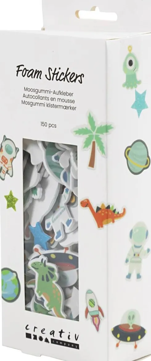 Mosgummi Klistermærker - Selvklæbende - Str. 13-40 MM - Blå/Grå Harmoni - 150 Stk