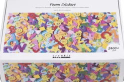Mosgummi Klistermærker - Str. 10-40 MM - Assorterede Farver - 2640 Stk