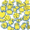 Mosgummistempler - H 6-8 CM - 24 Stk