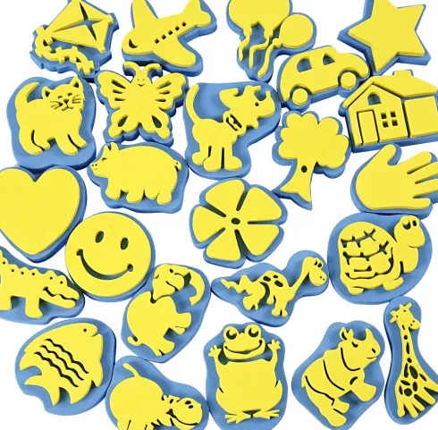 Mosgummistempler - H 6-8 CM - 24 Stk