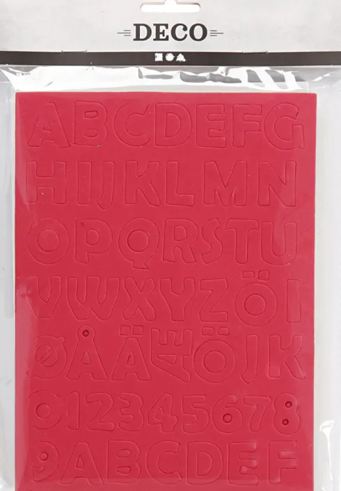 Mosgummi - Str. 2-2,3 CM - Tykkelse 2 MM - Assorterede Farver - 5 Ark