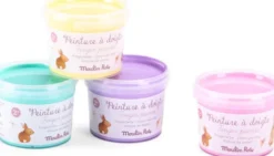Moulin Roty - Pastel Fingermaling Til Børn - 4X100 G - Les Rosalies