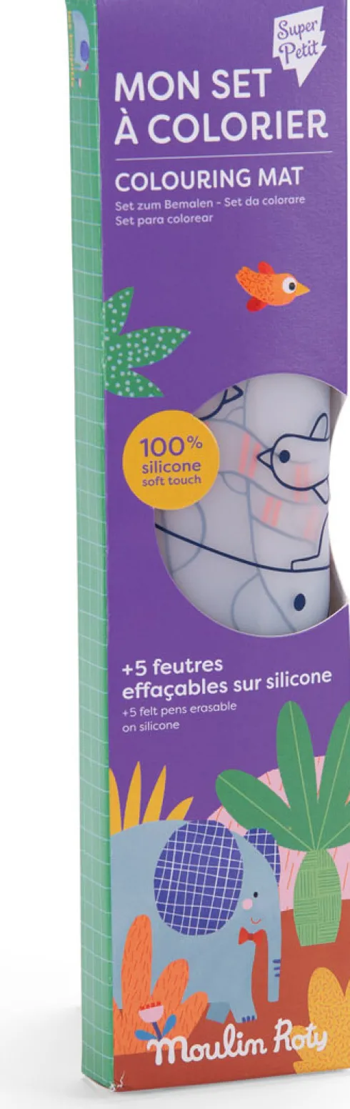 Moulin Roty - Silikone Dækkeservietter Med Tusser - Les Toupitis