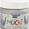 Mucki Fingermaling - Metal Sølv - 150 ML