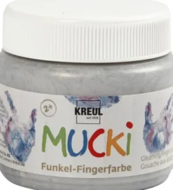 Mucki Fingermaling - Metal Sølv - 150 ML