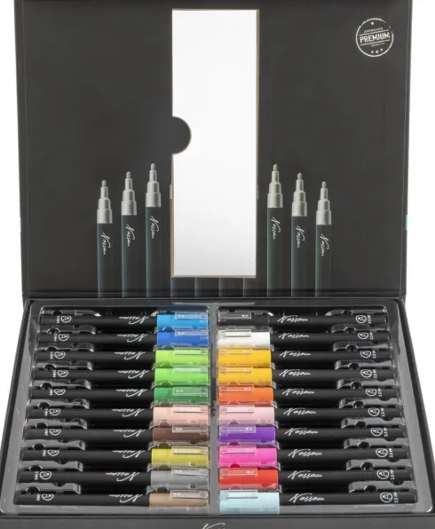 Nassau Fine Art - Akryl Tusser - Acrylic Paint Markers - 20 Stk