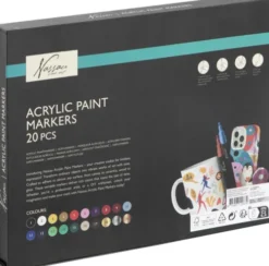Nassau Fine Art - Akryl Tusser - Acrylic Paint Markers - 20 Stk