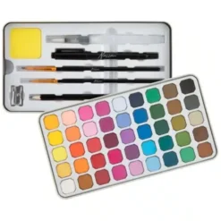 Nassau Fine Art - Luxe Aquarel Set - Akvarelsæt Med 45 Farver