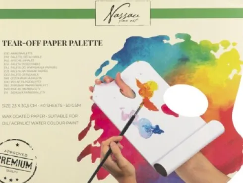Nassau Fine Art - Malerpaletter I Papir - 40 Ark