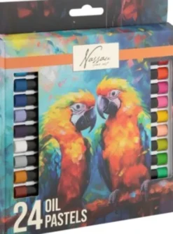 Nassau Fine Art - Pastel Oliekridt Sæt - 24 Farver