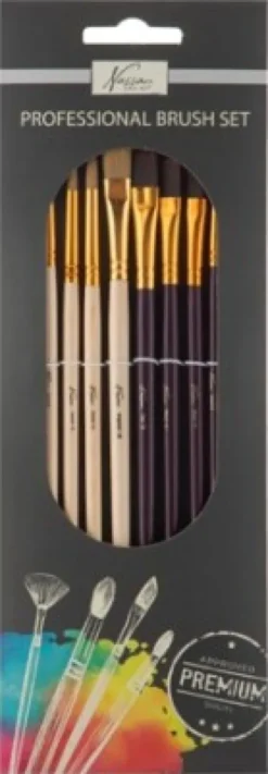 Nassau Fine Art - Pensel Sæt - 12 Pensler