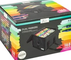 Nassau Fine Art - Runde Dual Markers Premium Tusser - 168 Stk