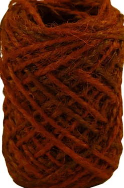 Natursnor - Tykkelse 1-2 MM - Hamp - Rød - 30 M