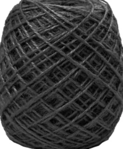 Natursnor - Tykkelse 1-2 MM - Hamp - Sort - 150 M