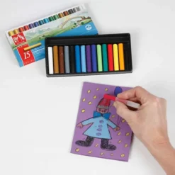 Neocolor II - Pastelkridt - Junior - L 5 CM - Flere Farver - 15 Stk