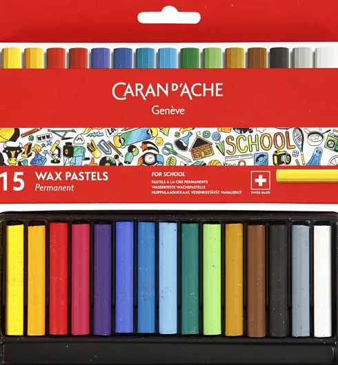 Neocolor I - Pastelkridt - Junior - L 5 CM - B 8 MM - Flere Farver - 15 Stk