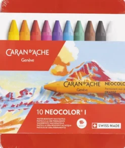 Neocolor I - Pastelkridt - L 10 CM - 8 MM - Flere Farver - 10 Stk
