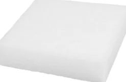 Nålefilteplade - Str. 20X20 CM - Tykkelse 4.5 CM - Hvid - 1 Stk