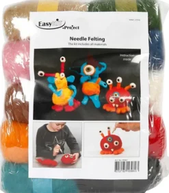 Nålefiltning Startsæt - Assorterede Farver