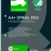 Notesblok - A4 - Linjeret - Spiral - 70 Sider