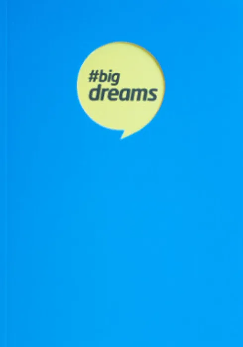 Notesbog A5 Linjeret 160 Sider # Big Dreams