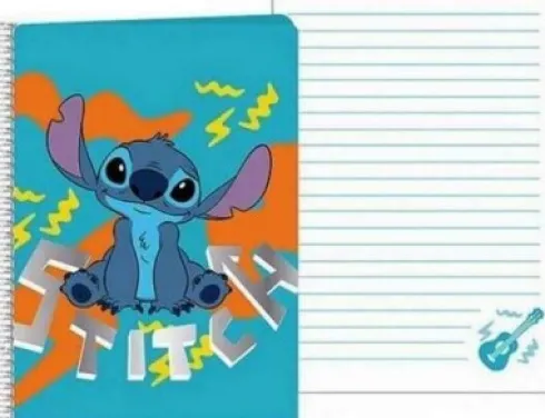 Notesbog A5 Med Spiral Disney Stitch